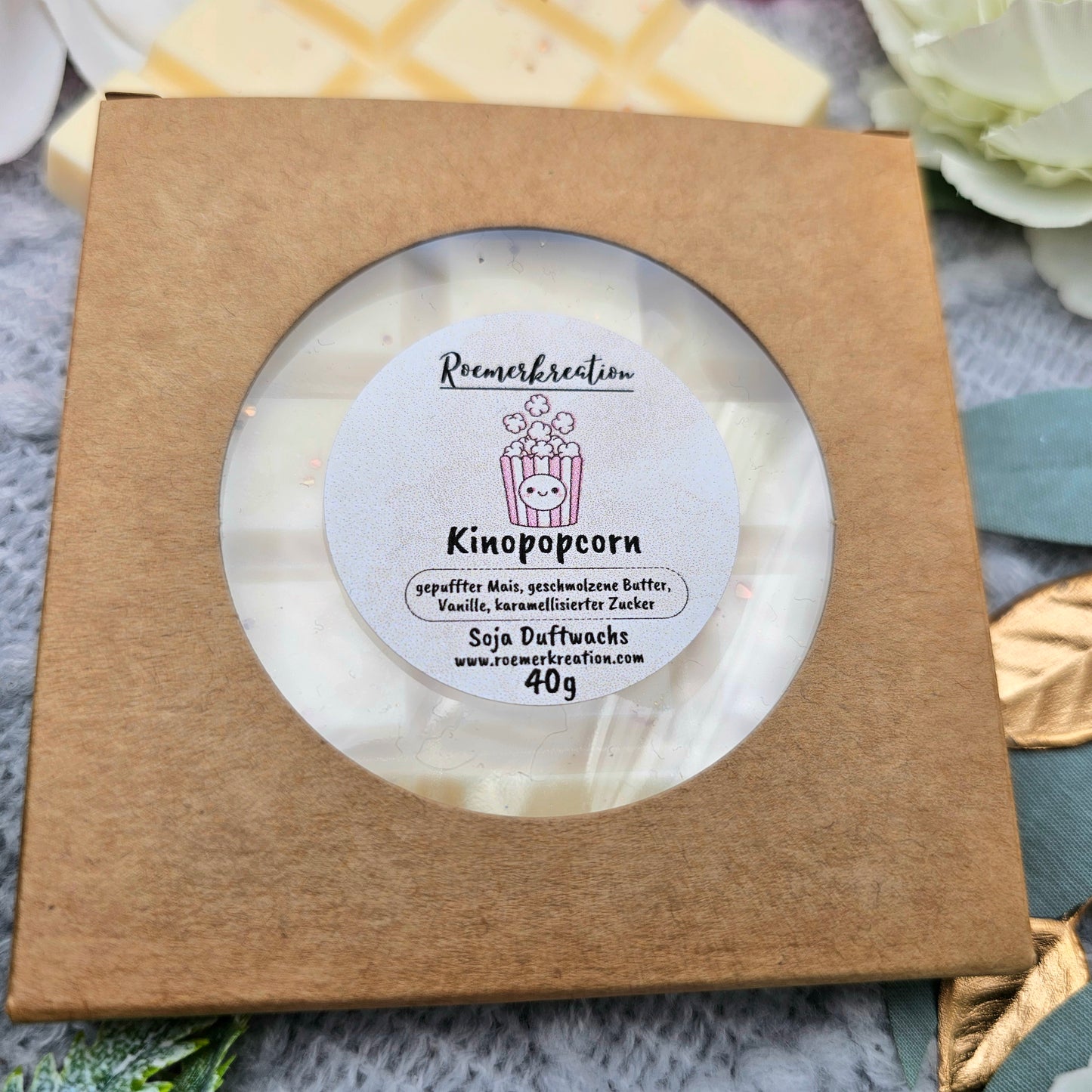 Tafel 40 g | Kinopopcorn | *limitiert* | Duftwachs
