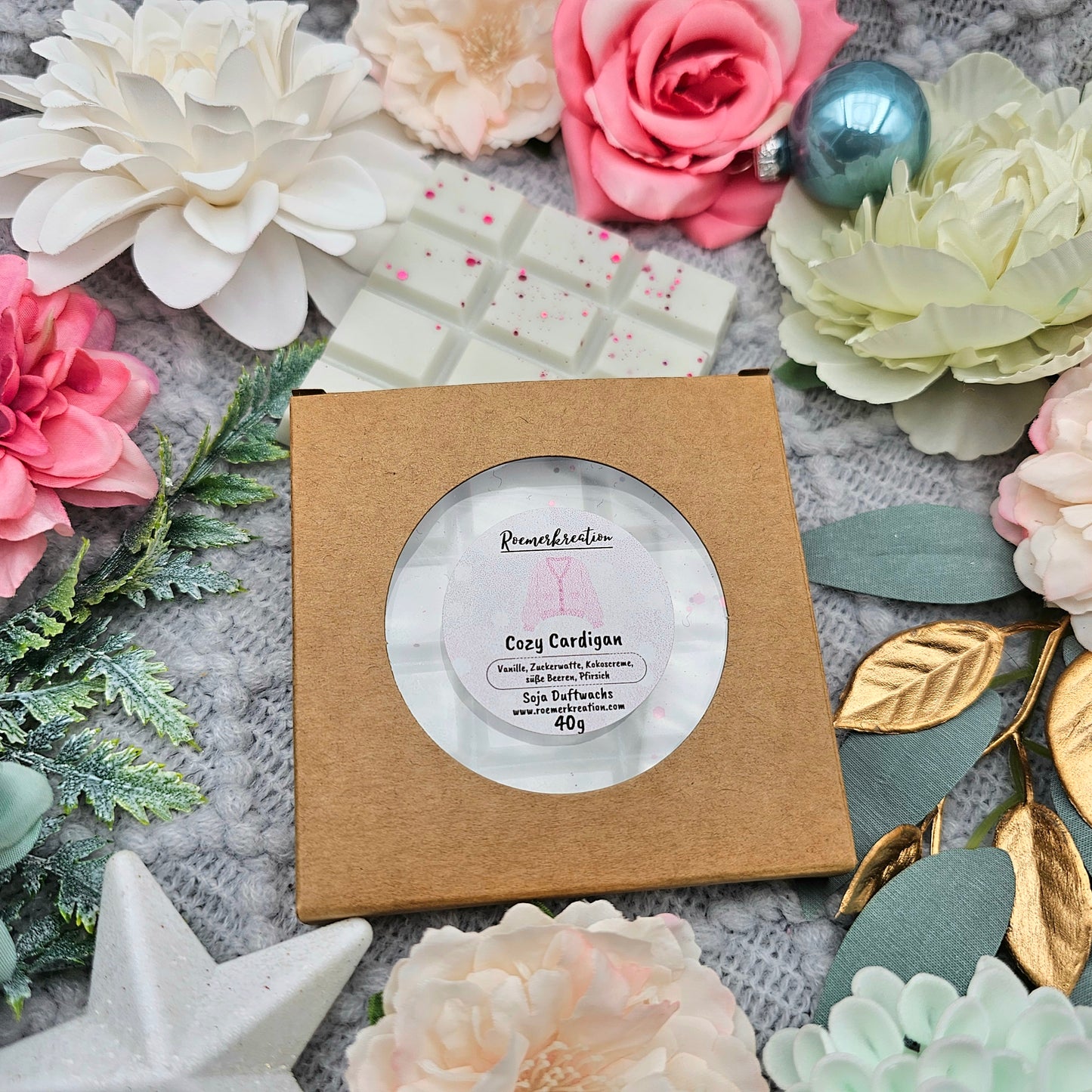 Tafel 40 g | Cozy Cardigan | *limitiert* | Duftwachs