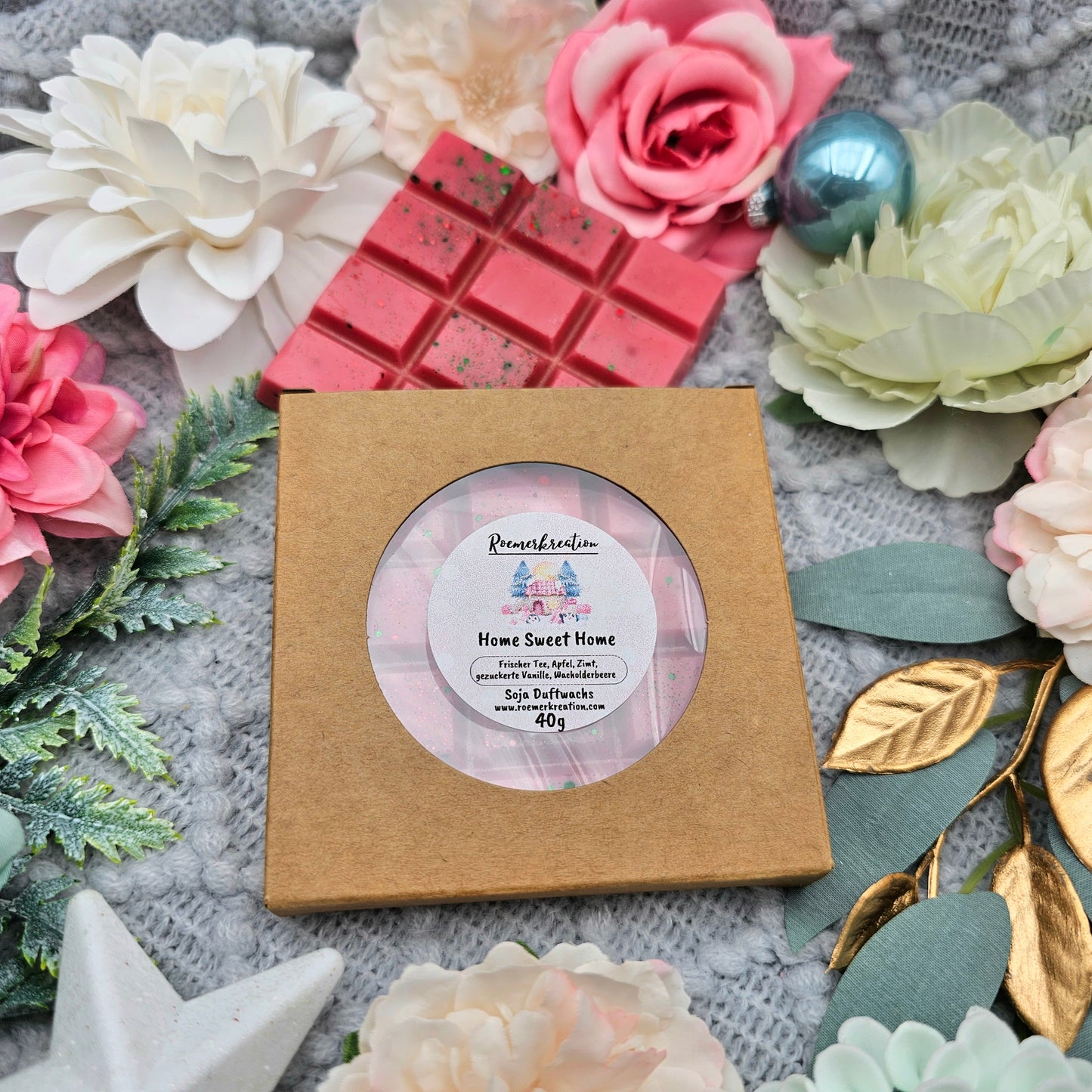 Tafel 40 g | Home Sweet Home | *limitiert* | Duftwachs