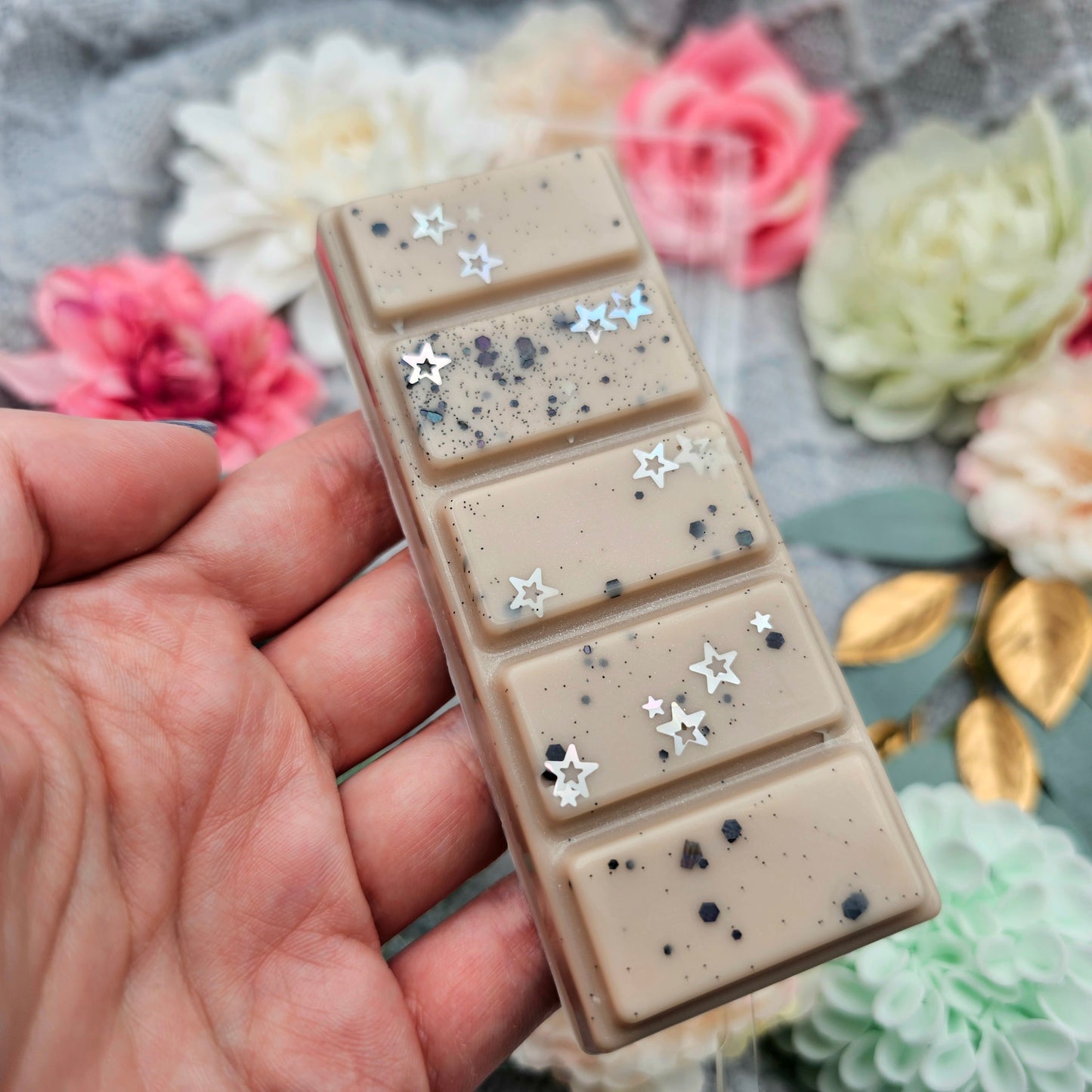 Tafel 50 g | Karamell Schneeflocke | Duftwachs