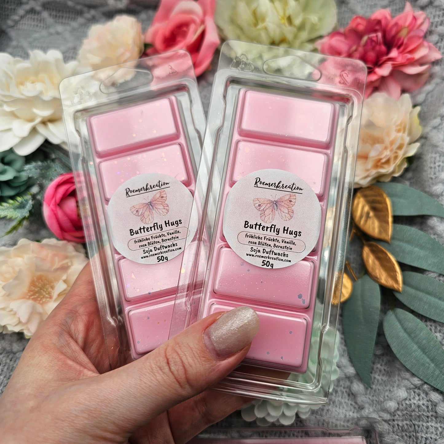 Tafel 50 g | Butterfly Hugs | Duftwachs