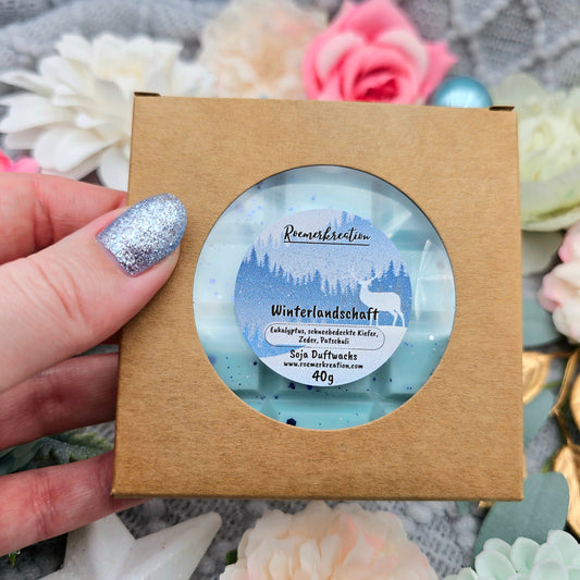 Tafel 40 g | Winterlandschaft | *limitiert* | Duftwachs