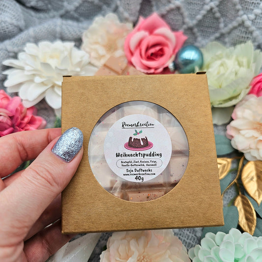 Tafel 40 g | Weihnachtspudding | *limitiert* | Duftwachs