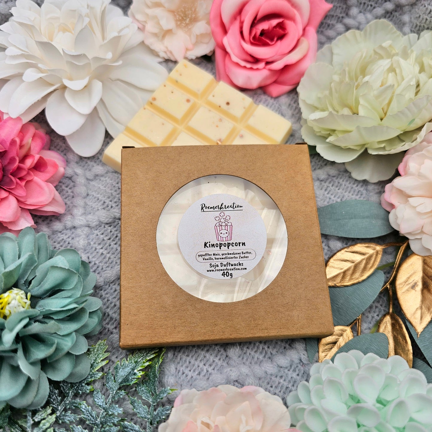 Tafel 40 g | Kinopopcorn | *limitiert* | Duftwachs