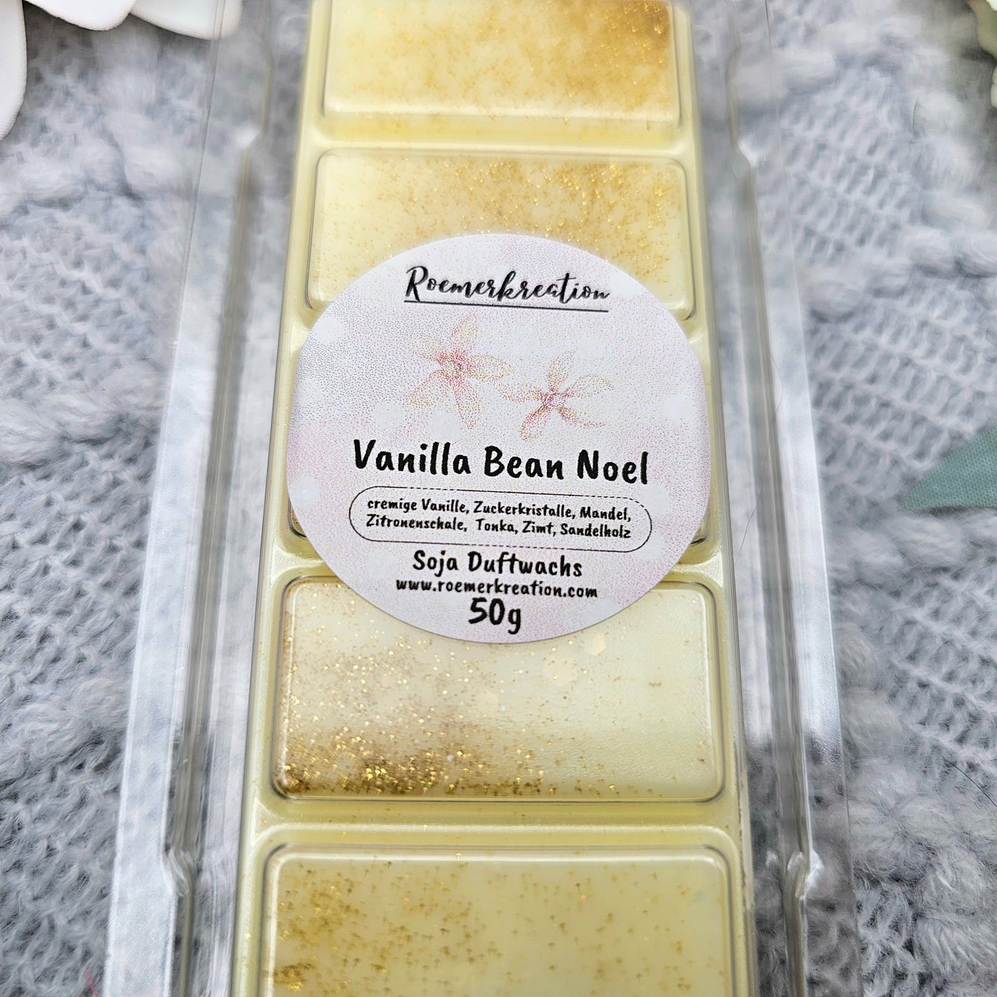 Tafel 50 g | Vanilla Bean Noel | Duftwachs