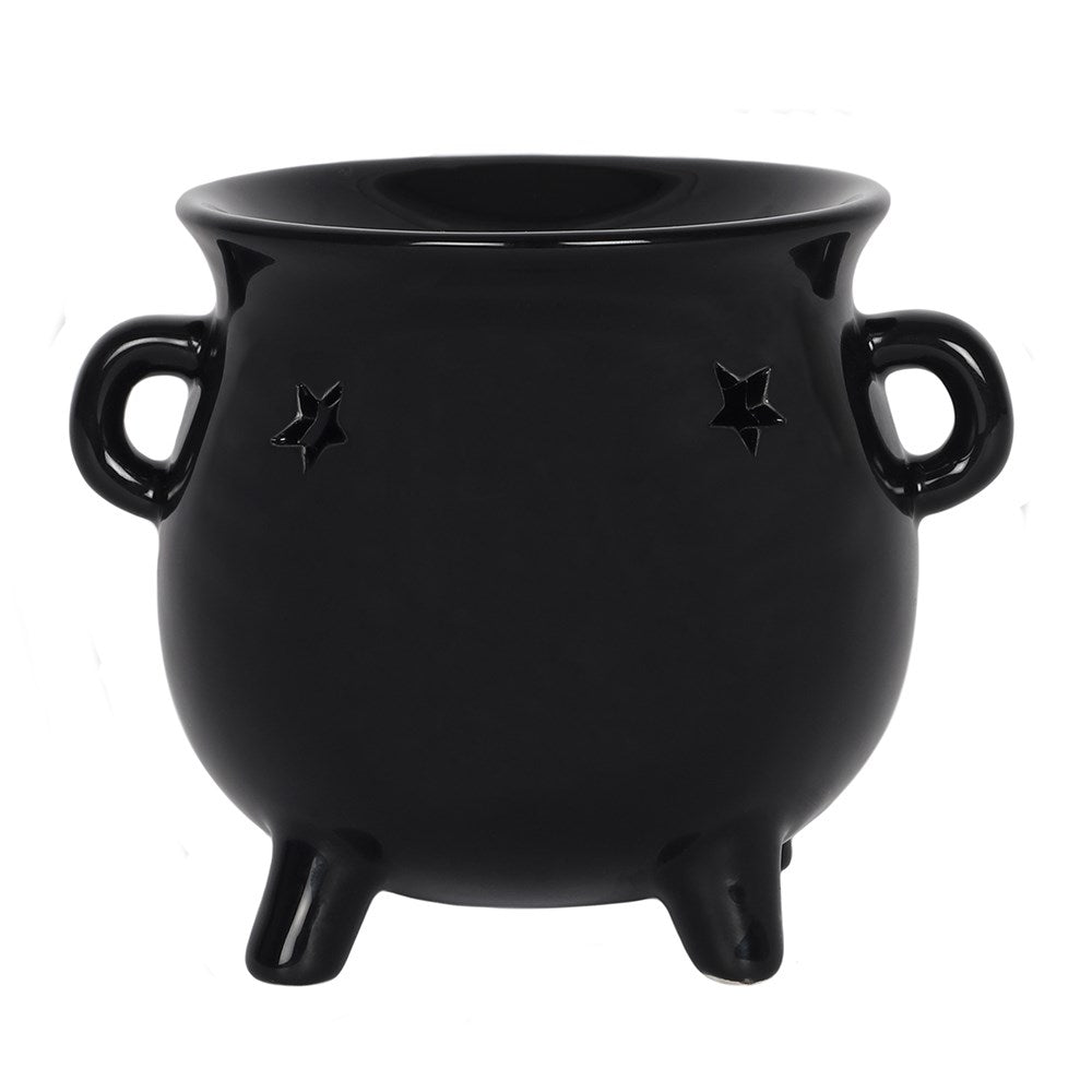 Duftlampe Teelicht Zauberkessel Keramik schwarz