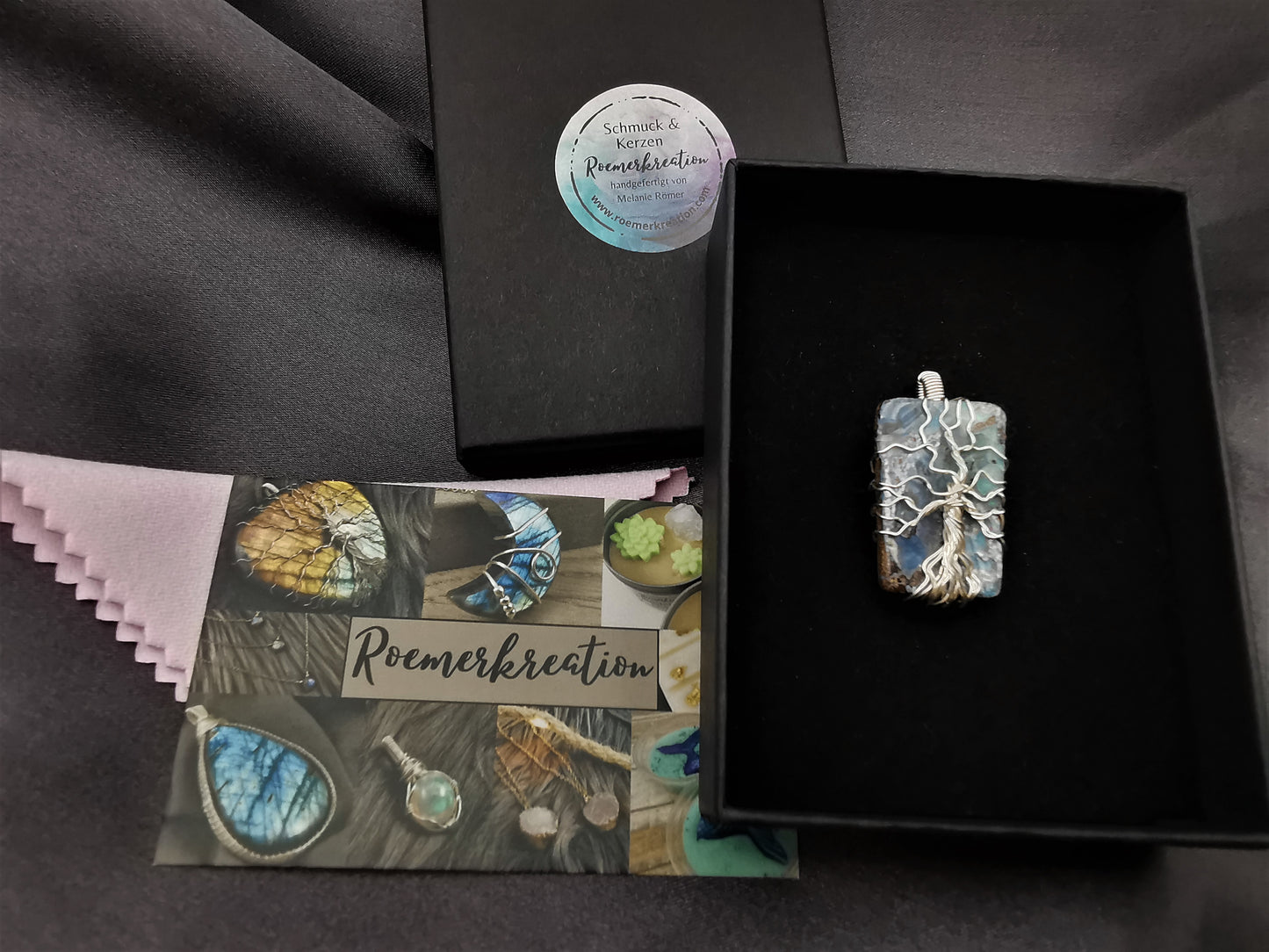 Boulder Opal Lebensbaum Anhänger | Baum des Lebens | Yggdrasil | 925er Silber | Handmade | wire wrap pendant | Einzelstück