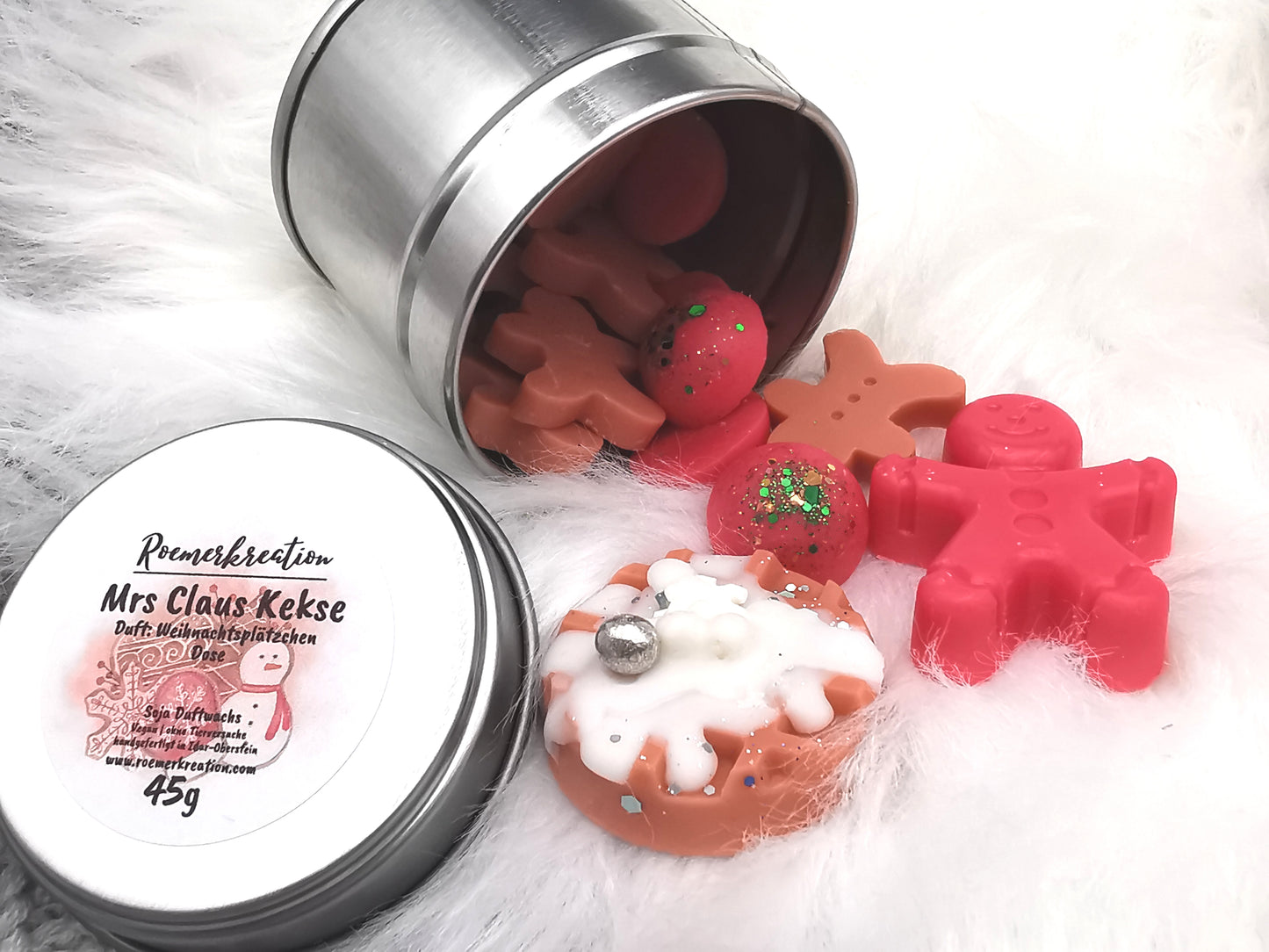 Mrs Claus Kekse | Weihnachtsplätzchen Duft | verschiedene Varianten| limitierte Edition | Sojawachs | Handgefertigtes Duftwachs