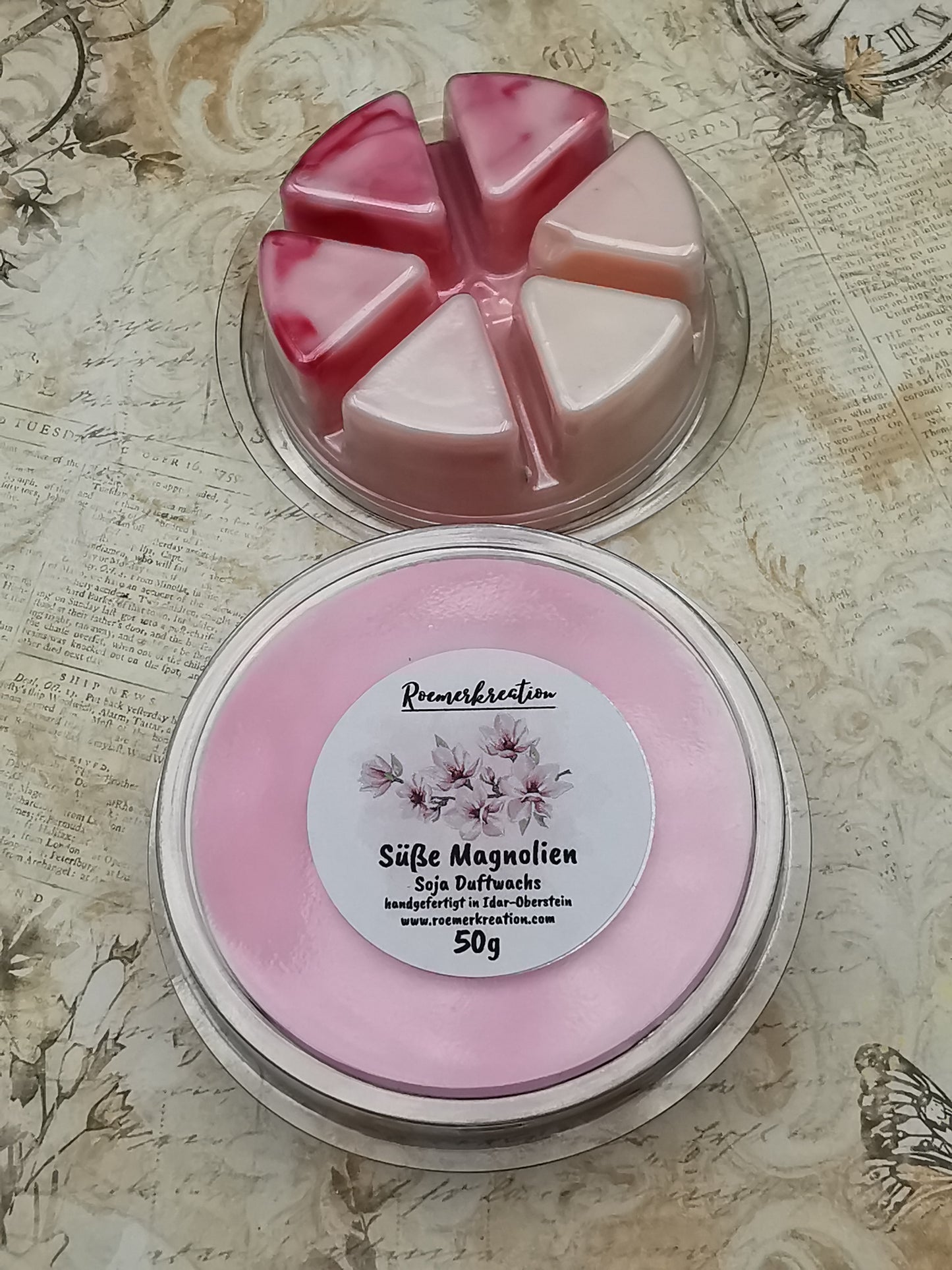 Schale 50 g | Süße Magnolien | Duftwachs